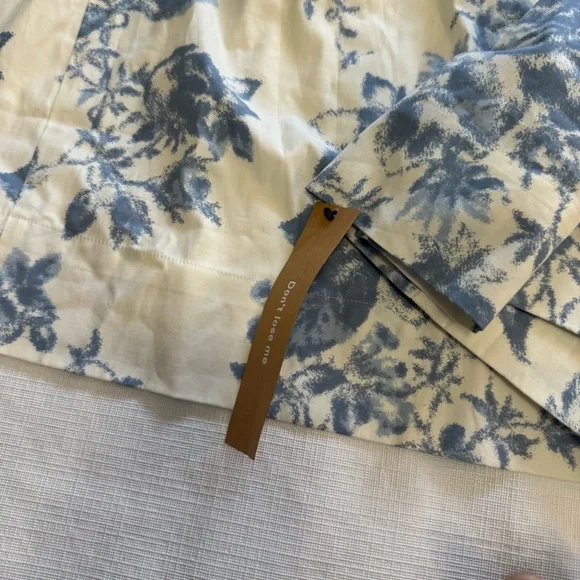 Reformation Analise White and Blue Floral Mini Dress - Picture 12 of 12